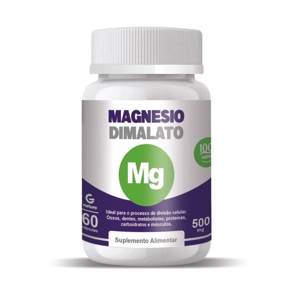 Magnésio Dimalato 60caps 500mg   Envio Imediato