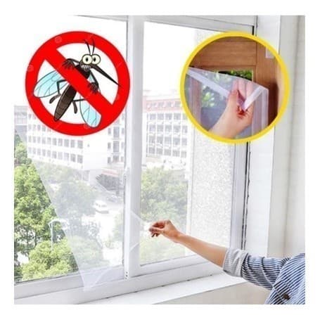 Kit 2 unidades 150x130cm Tela Mosquiteiro Anti-inseto Mosquito Janela Com Autocolante