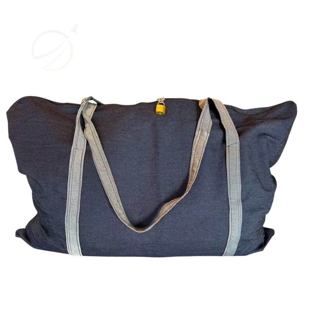 Bolsa Gigante Sacola Sacolão Jeans Extra Grande Sacoleiro Sacoleira Mudança Viagem Reforçada Horizon