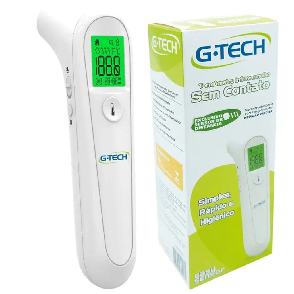 Termômetro Digital G-Tech Sem Contato Infravermelho -Temperatura