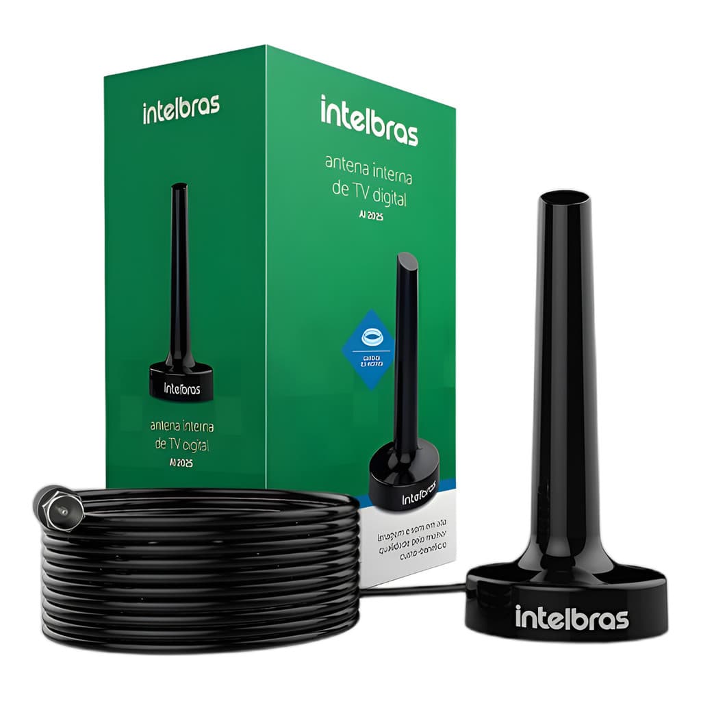 Antena De Tv Digital Interna Uhf/Hdtv 4K Intelbras AI 2025