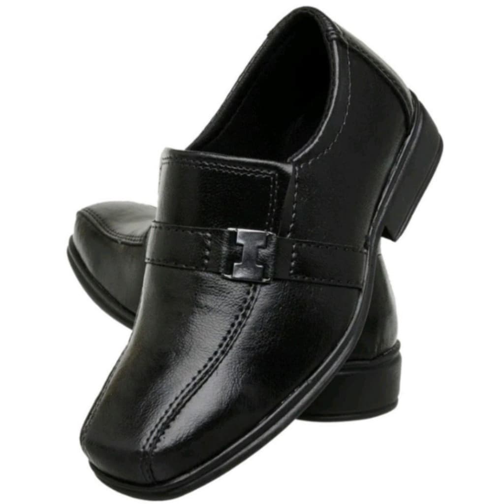 Sapato Social Infantil Masculino Elegante Formal Casual
