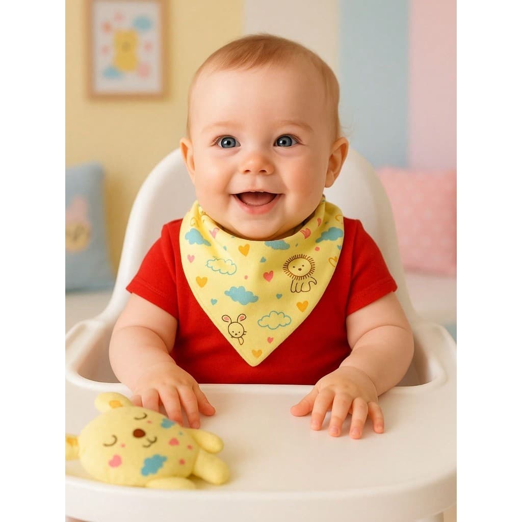 Kit c/3 Babadores de Bebê Bandanas para Menino Baby