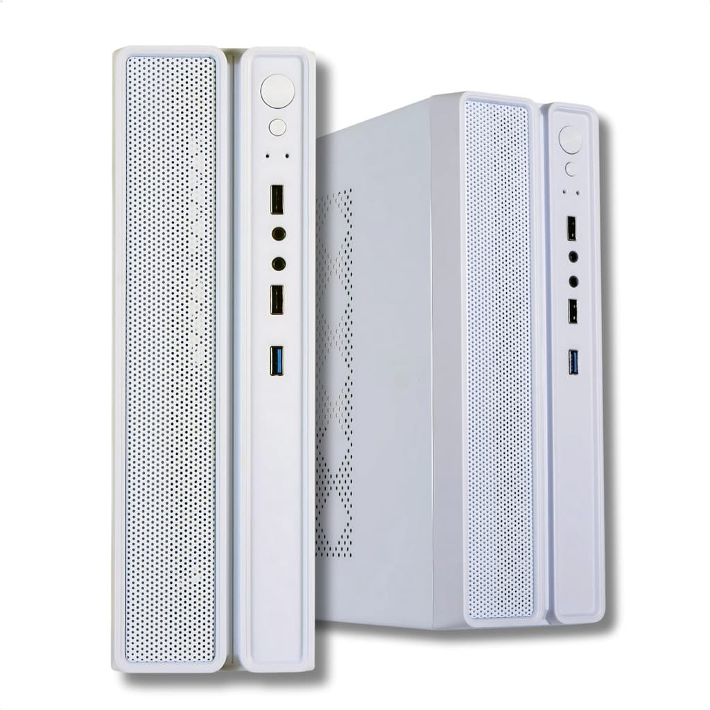 Gabinete Office Slim Bluecase Com Fonte 200W Micro-ATX Mini-ITX Branco BG-2002W