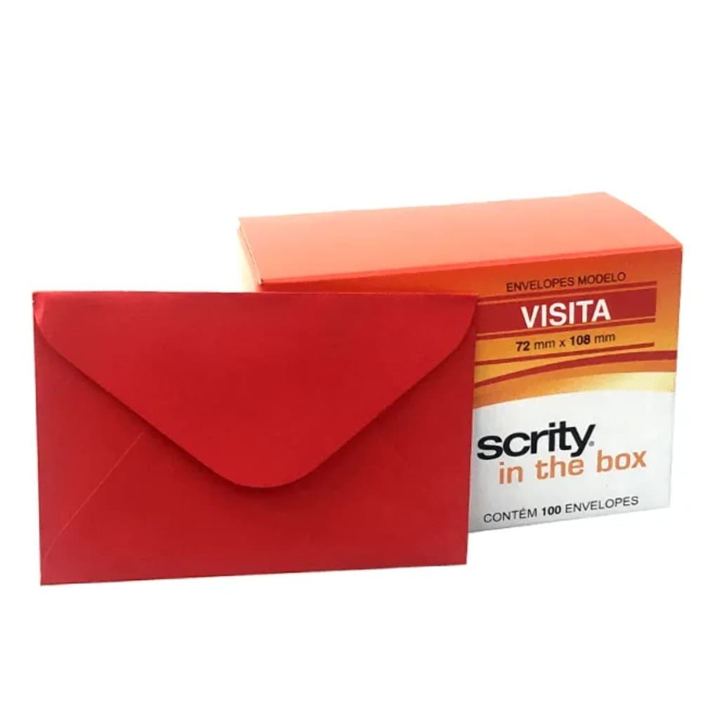 Envelope Visita Colorido 72mm x 108mm Pequeno