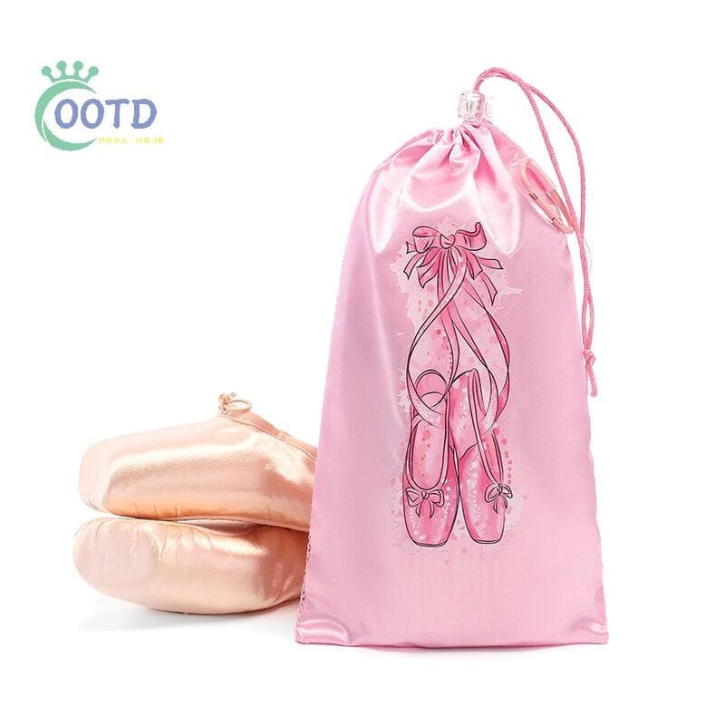 Moda Hoje Portátil Malha Saco De Dança Respirável Sapatos Bolsa De Armazenamento Meninas Ballet Organizador Sacos Bolsas