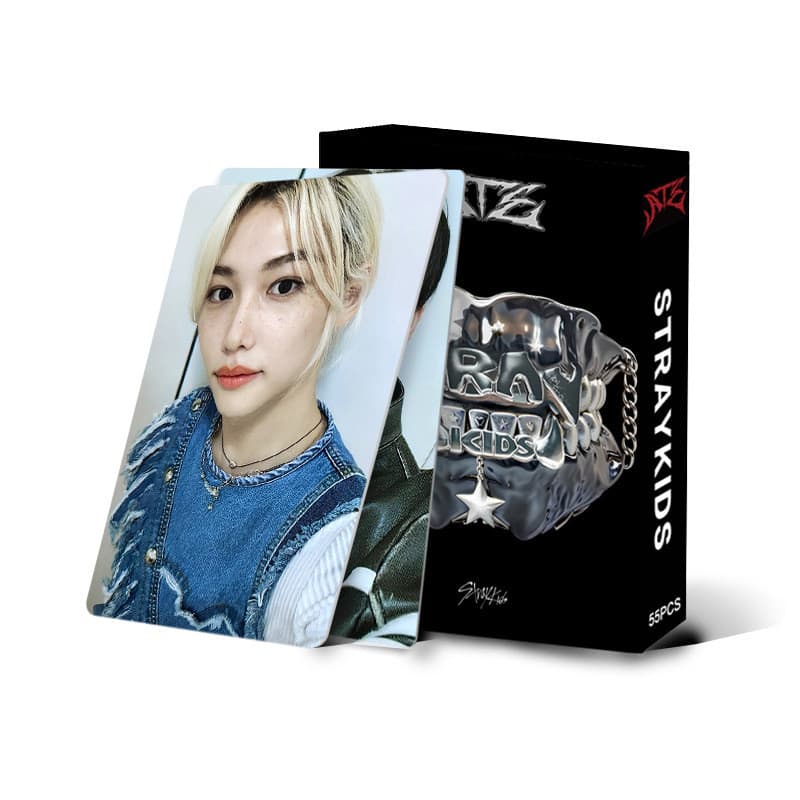 55pcs STRAY KIDS SKZ HOP Lomo Cartões ATE Perder My Breath Magic School TOY WORLD Rock Star HYUNJIN FELIX BANGCHAN Solo 