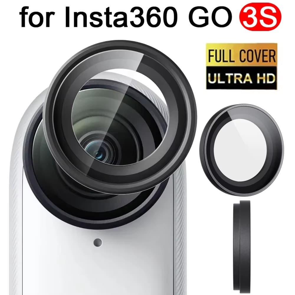 Protetor De Lente De Atualização Para Insta360 GO 3S-Filme De Vidro Com Revestimento Antiembaçante HD Câmera Temperado-C