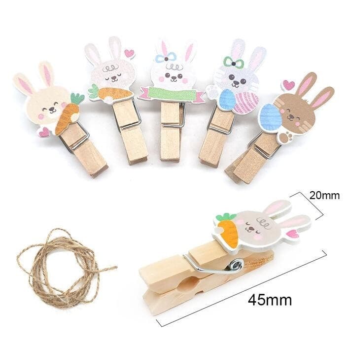 Mini Prendedor de Páscoa 10 unidades 45mm x 20mm Sortido RO.151820