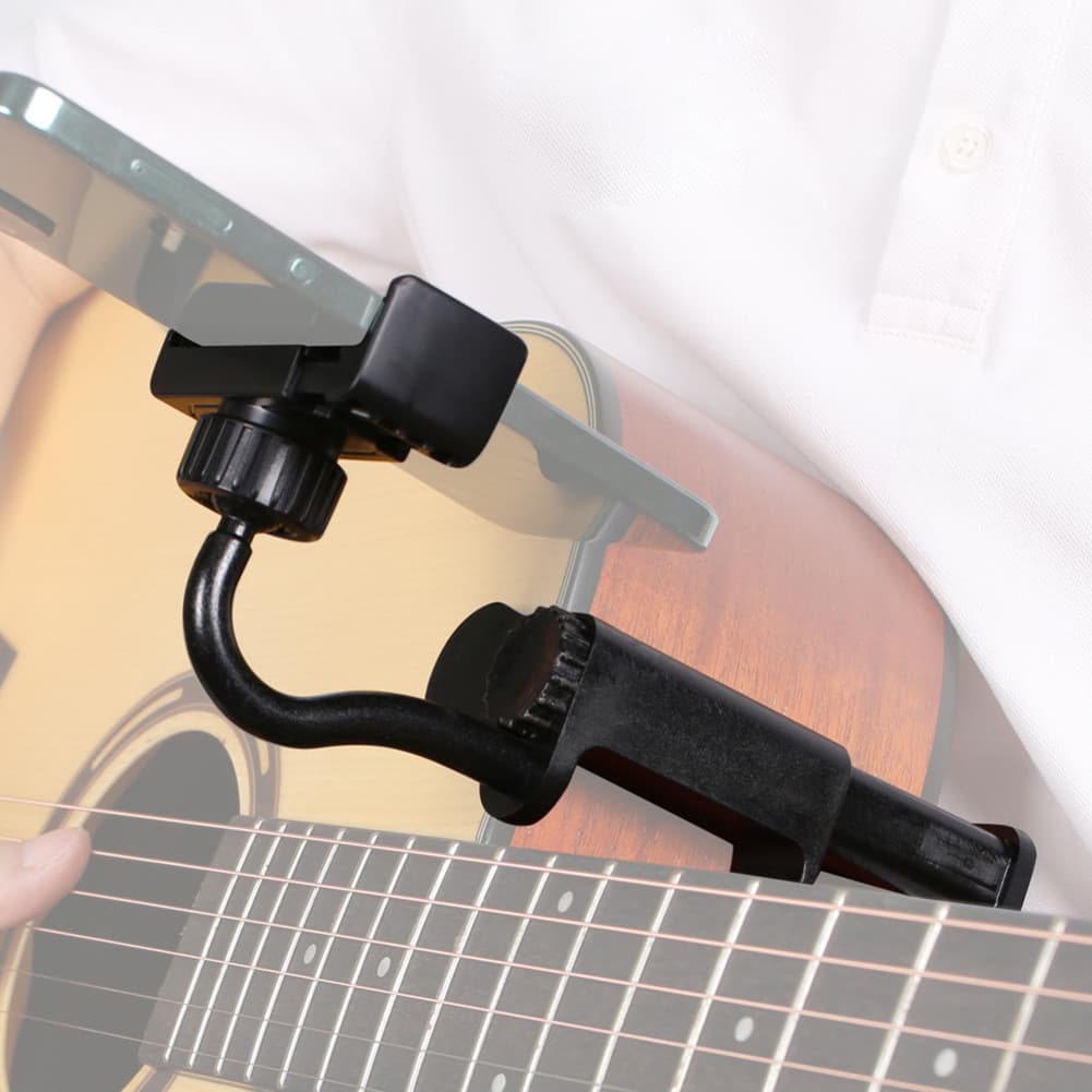 Suporte Universal Para Smartphone Guitarras Leve E Ajustável Músicos