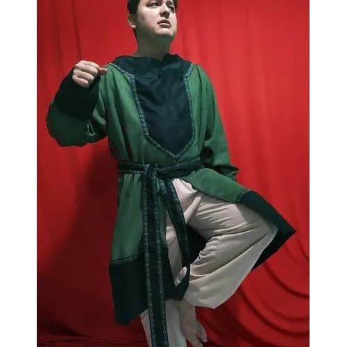 Túnica Vikings Masculina Com Calça Suede