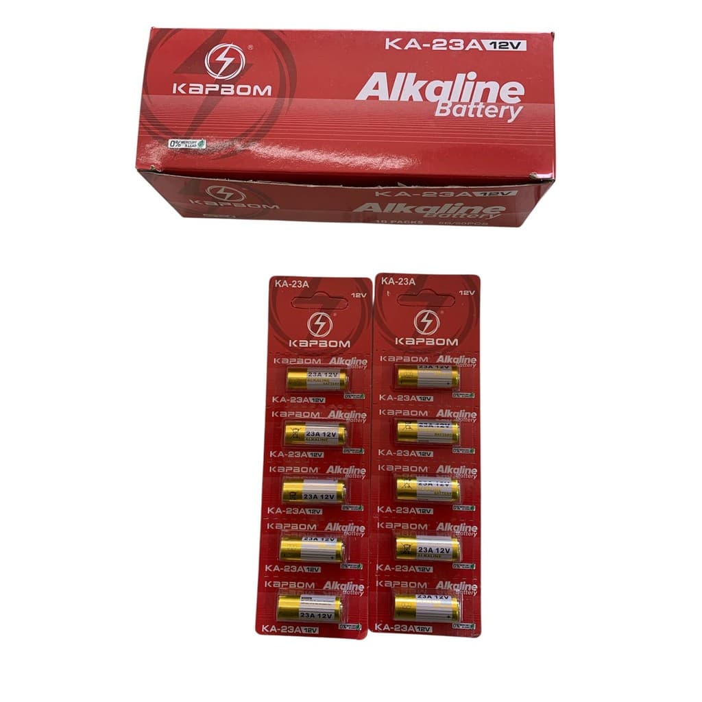 Pilha Para Controle De Portão 12v 23A /12v 27A Cartela Com 5 Peças