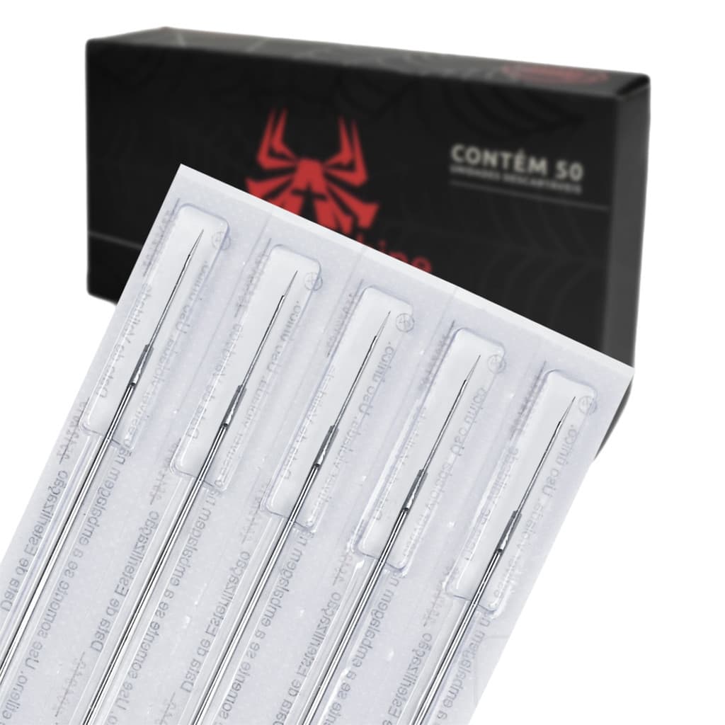 Caixa Agulha Tatuagem Aston Tattoo 50 Unidades Anvisa