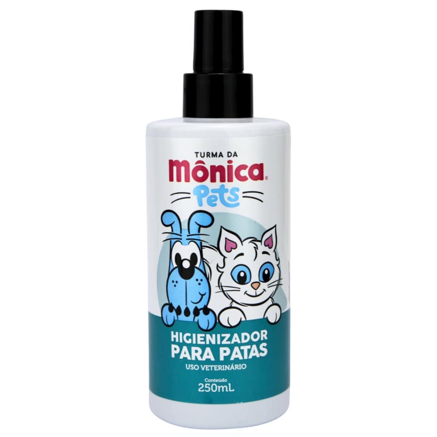 higienizador Turma da Mônica Pets Patas para Cães e Gatos