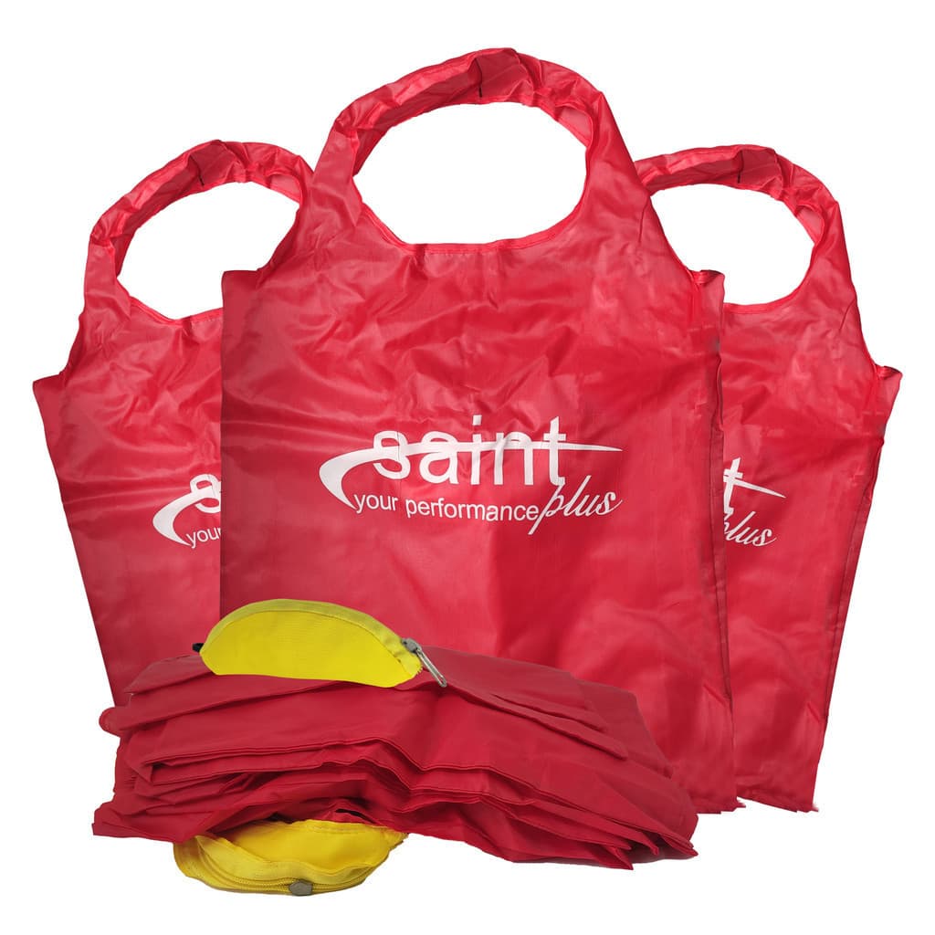 Sacola Nylon Dobrável Impermeável Reutilizável c/20