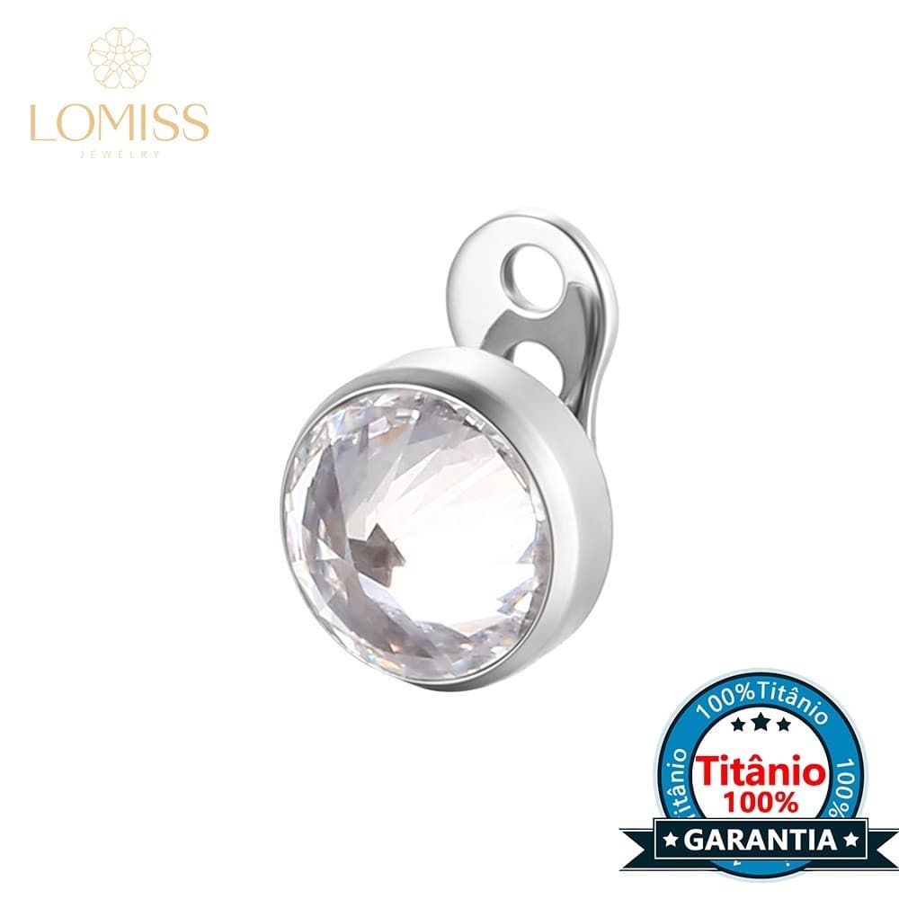 LOMISS Piercing Microdermal Titânio Zircônia / Rosto, Queixo, Ponto de Luz
