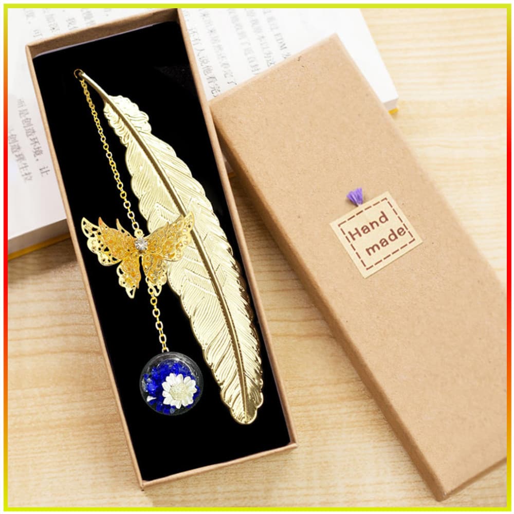 Marcador De Penas De Metal Chinês Butterfly Bookmark , Aniversário , Presente De Natal Para Mulheres Leitoras , Amantes