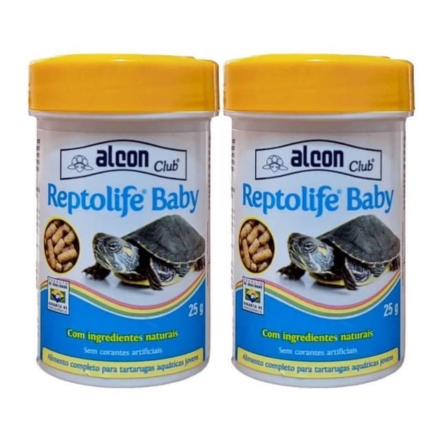 Ração Extrusada Para Tartarugas Jovens Reptolife Baby Alcon 25g Escolha a Quantidade