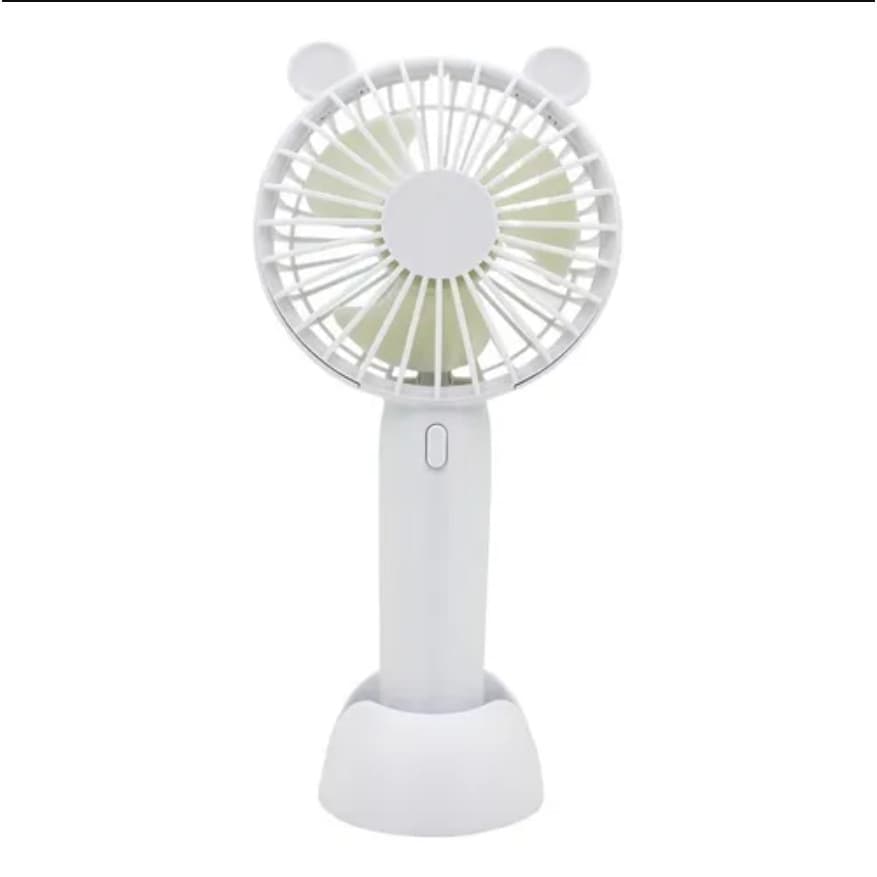 Mini Ventilador Recarregável Portátil De Mão Mesa Usb Pilha 3 velocidades $_$ ZemMart#_#