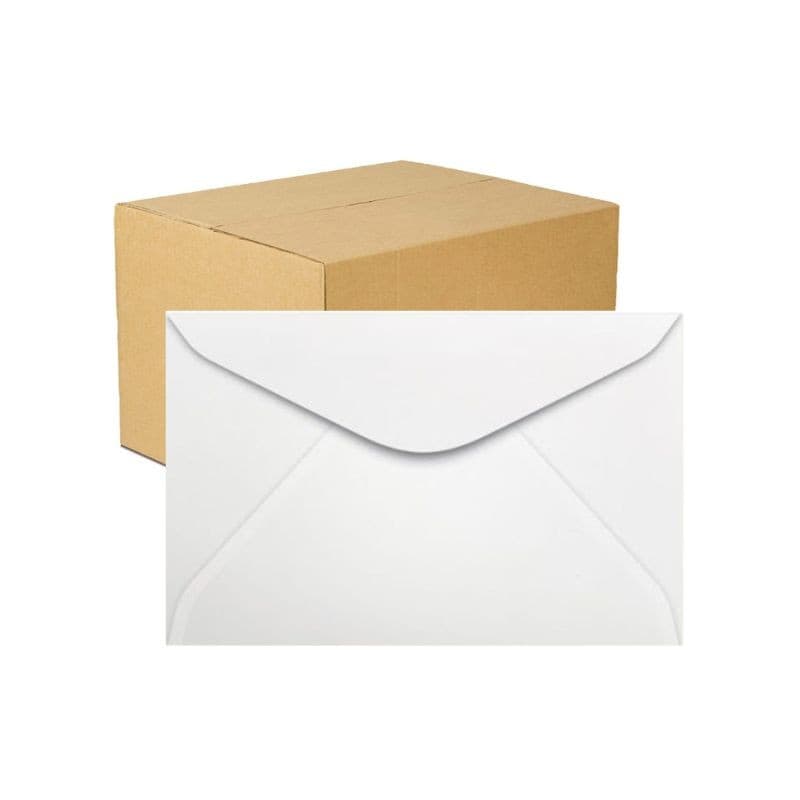 Envelope Branco Carta 114x162 mm Caixa com 100 Unidades Papel 63g