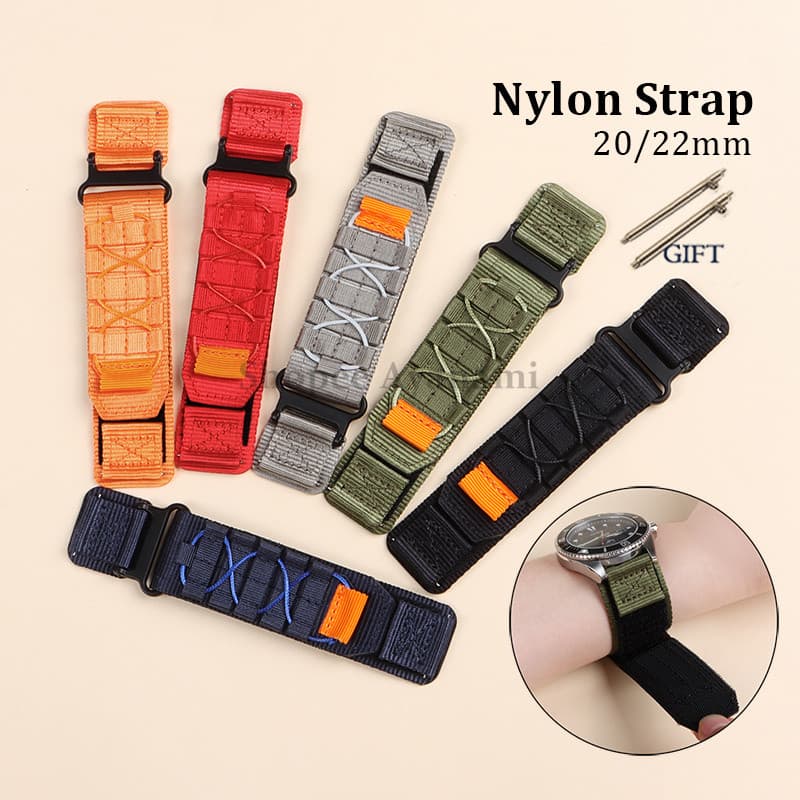 Pulseira De Relógio Esportiva De Nylon , 20mm 22mm , Substituição Universal , Masculina E Feminina , Acessórios