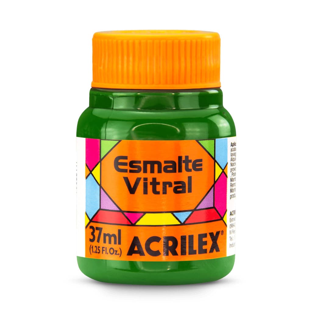 ESMALTE VITRAL ACRILEX 37ML 524 VERDE