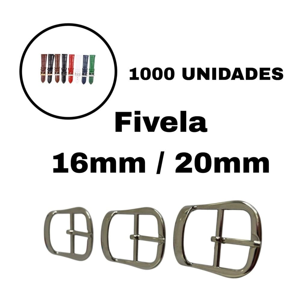 Fivela Fecho Para Pulseira 20mm/16mm De Relógio ( 1000 UNIDADES)