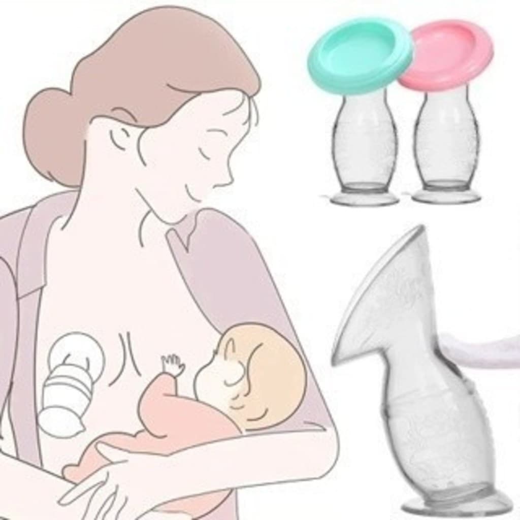 Bomba tira leite manual para alimentação de bebês, coletor automático de silicone--3799