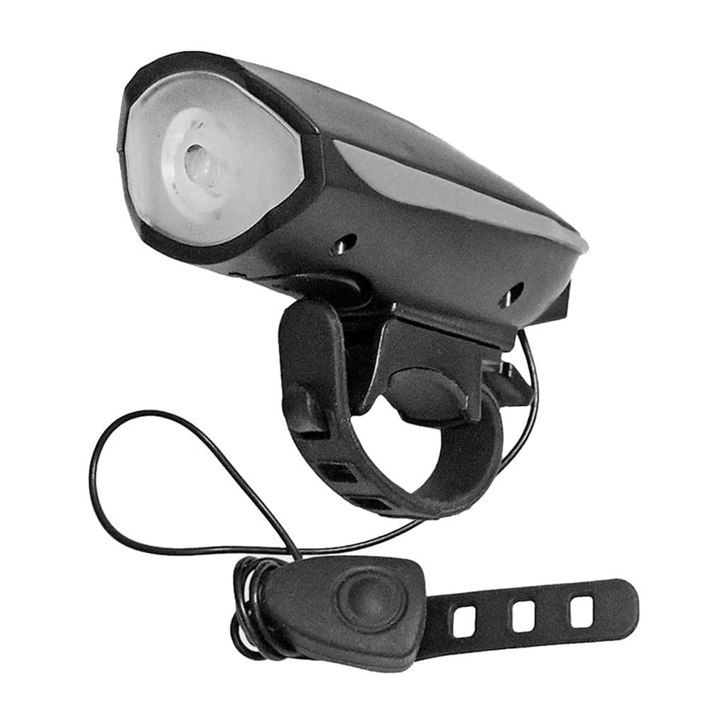 Farol Buzina de Bike Recarregável USB - Luz LED Branca Potente para Segurança