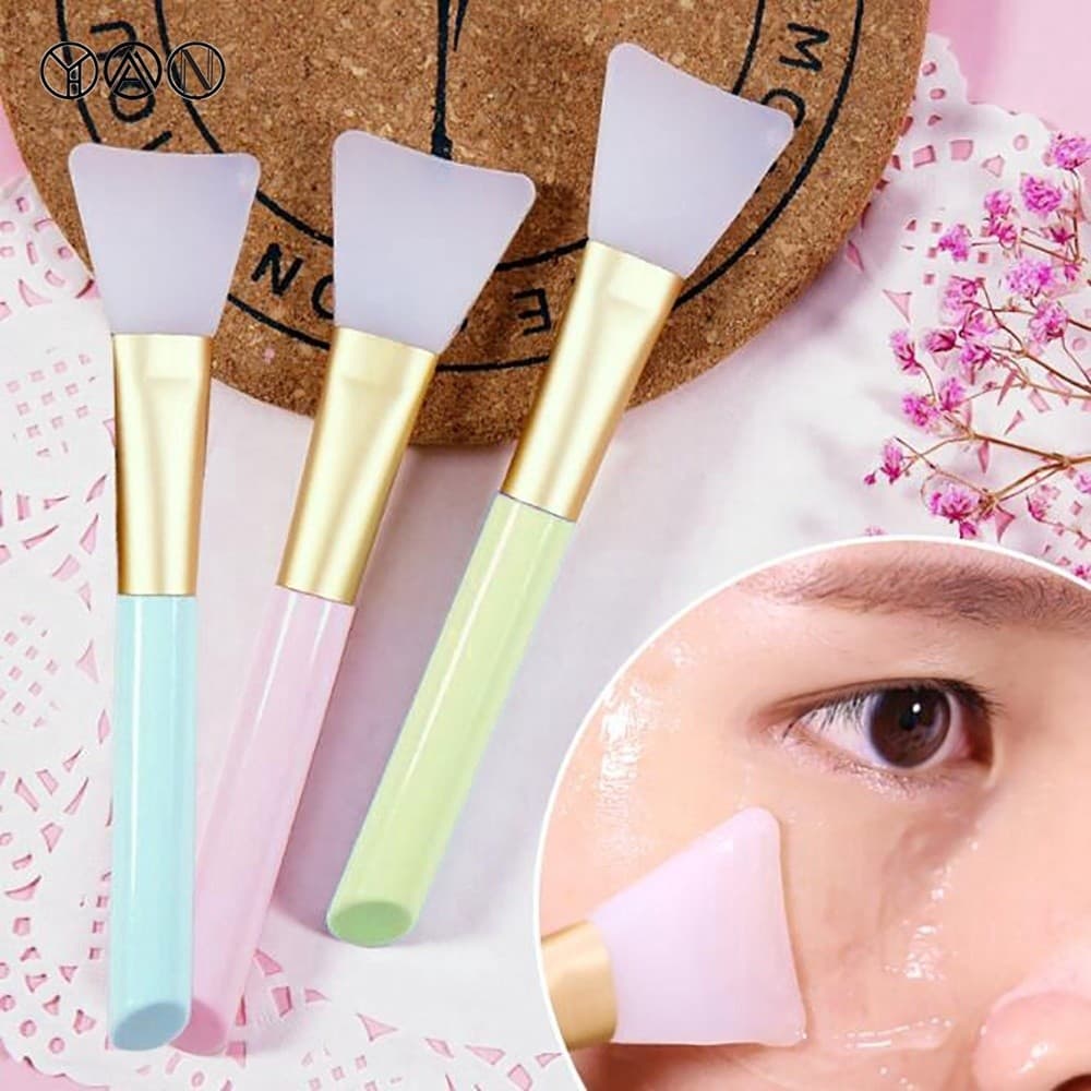 KIT 3 Peças Pincel de Silicone Aplicadora de Mascara Facial Promoção - Entrega Pronto - WL