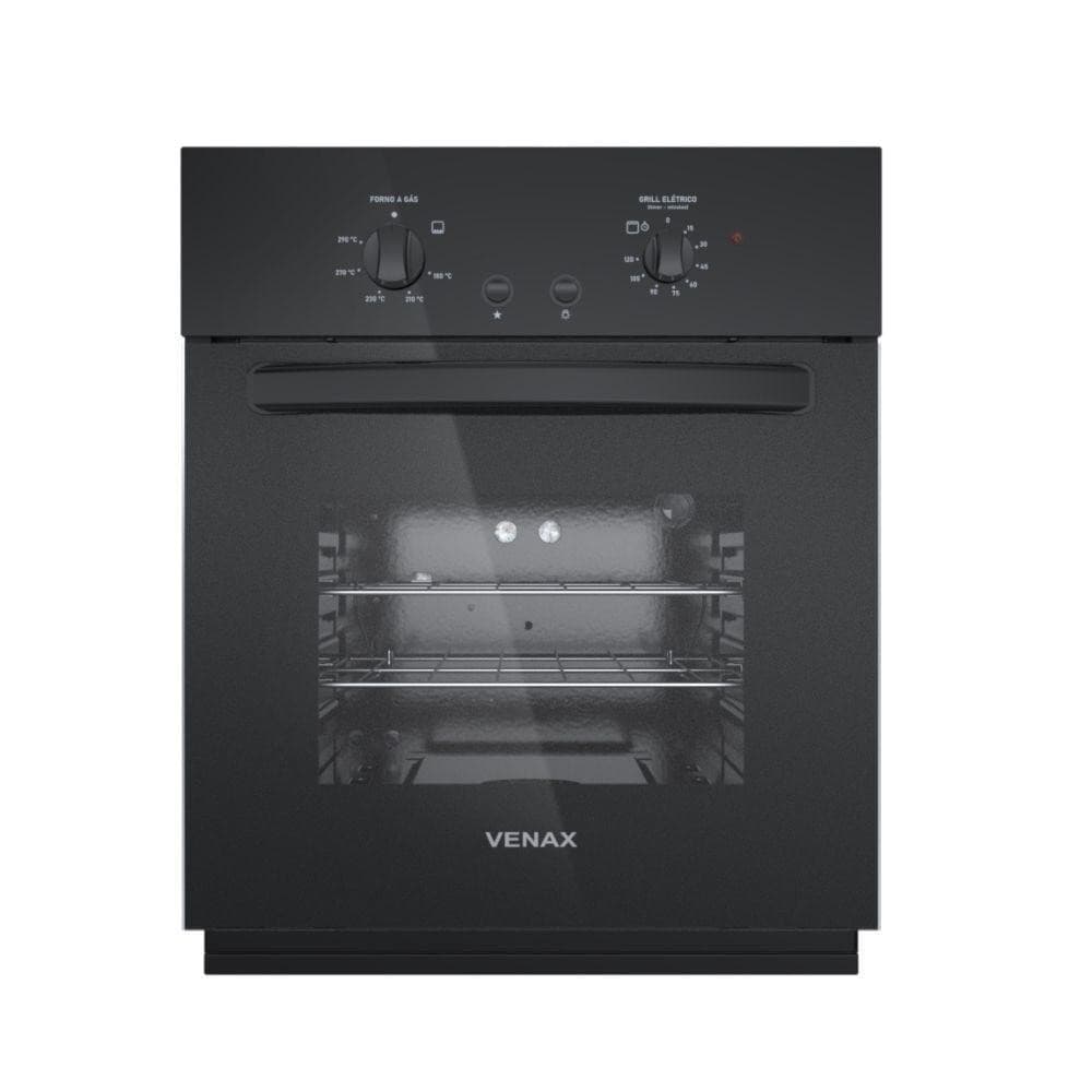 Forno De Embutir à Gás Venax 50L Totale Nero Giii Gás GLP Preto 127V