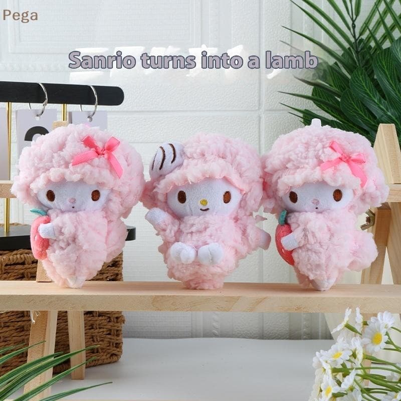 [Pega-t] 1 Peça Pequena Série Ovelha Chaveiro De Pelúcia Brinquedos Mochila Fofa Pingente De Boneca Para Presentes