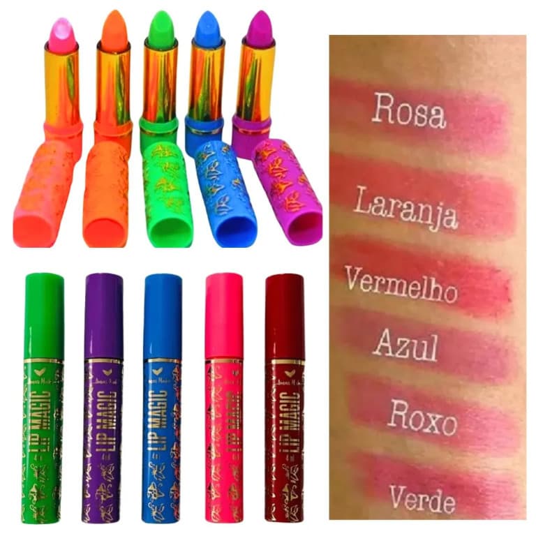 Best Kit2 Mágico Da Vovó - Gloss Labial Lip Magic + Batom Longa Duração 24 Horas 
