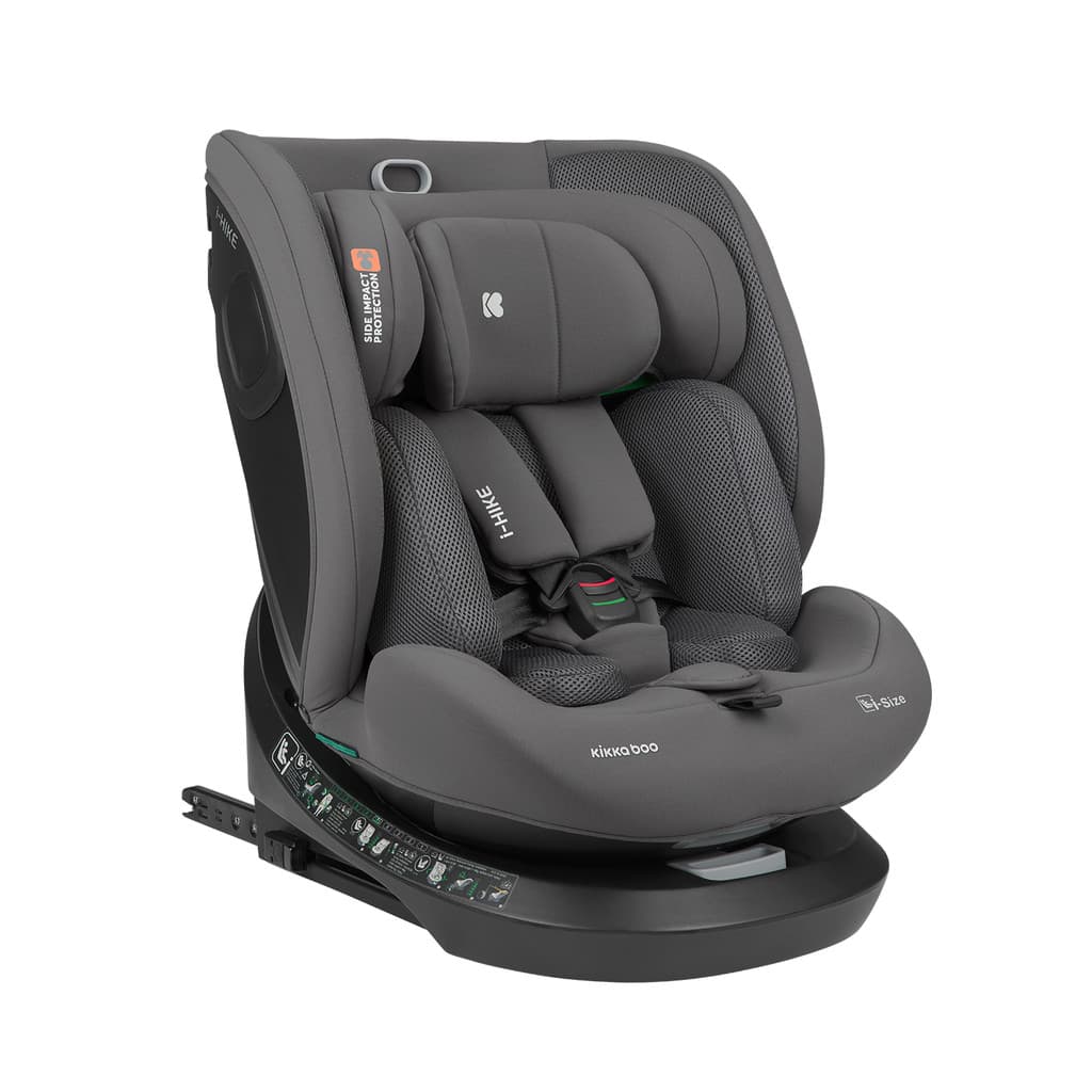 CADEIRA DE CARRO ISOFIX I-HIKE 40-150CM 360 DARK SHADOW (CINZA) - KIKKA BOO