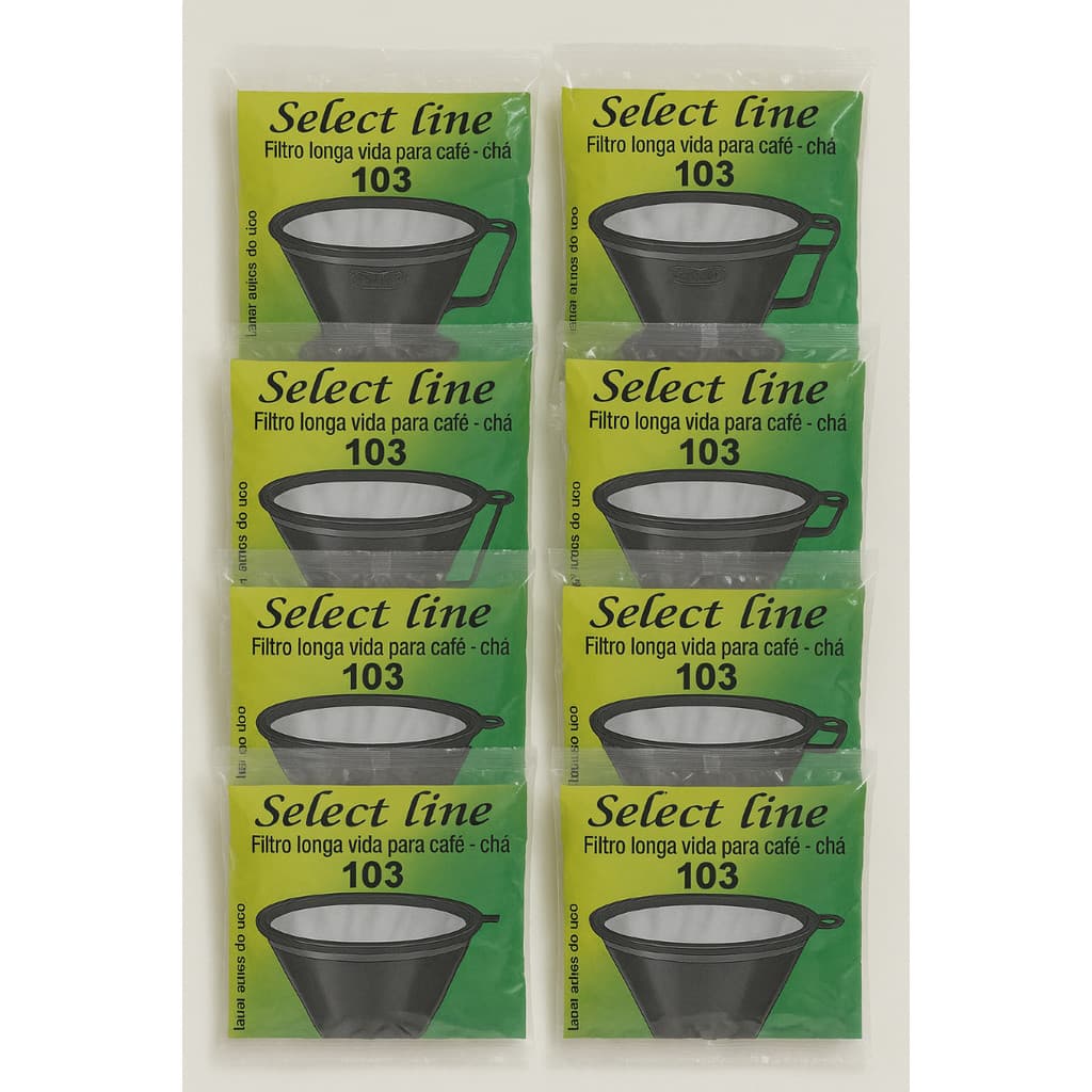 5 Coador Filtro Café Permanente 103 Reutilizável Poliéster