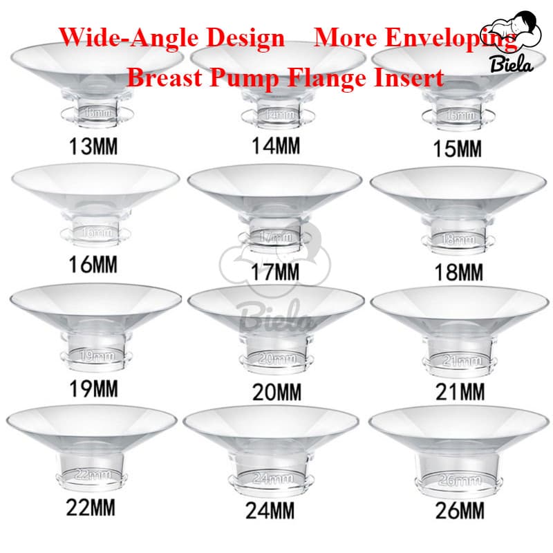 [Novo] Biela Bomba Tira Leite Flange Da Inserir Protetor Calibre Conversor De Alimentos Grau Alimentício Silicone Acessórios De Substituição