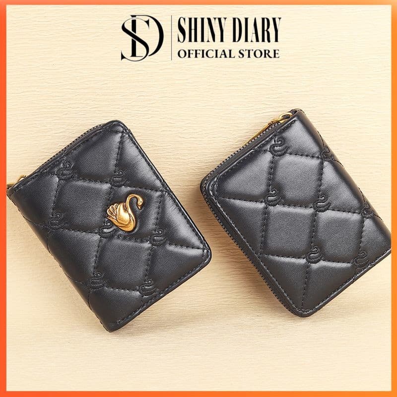 Nova Carteira Feminina De Luxo Com Porta-Cartões PRETA