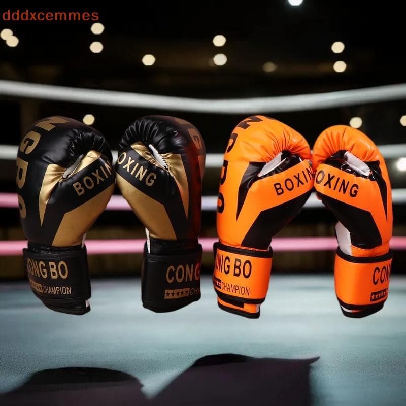 [dddxcemmes] Luvas De Sparring Para Treinamento De Boxe Profissional Infantil De 6 Onças De Couro PU Crianças Respirávei