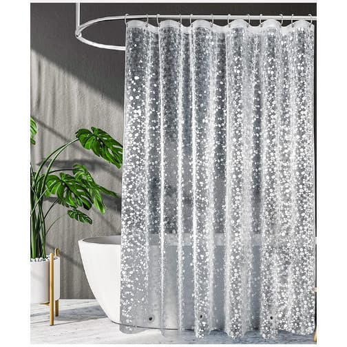 Transparente 3D Com ímã Cortina de Box para Banheiro