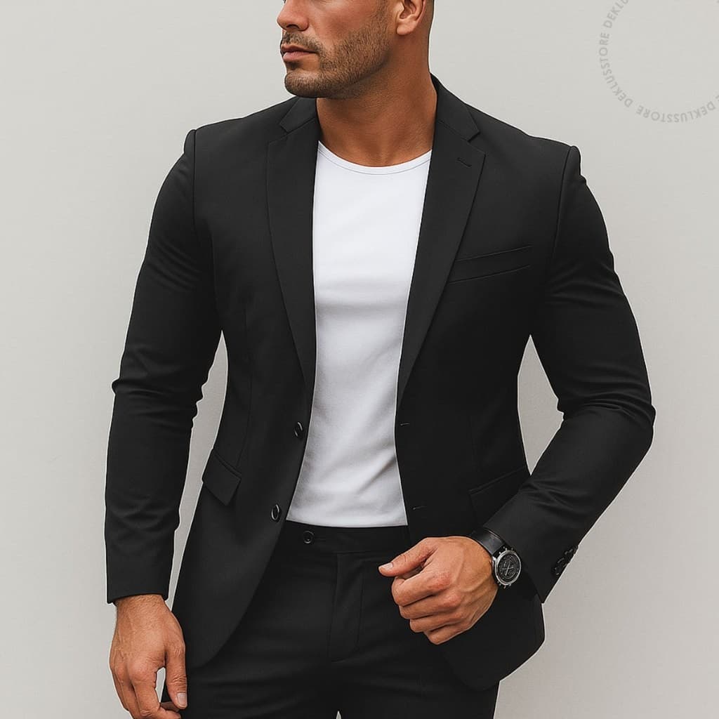 Blazer Masculino Slim Fit Premium Alfaiataria Sarja Com Elastano Casamento Escritorio Esporte Fino