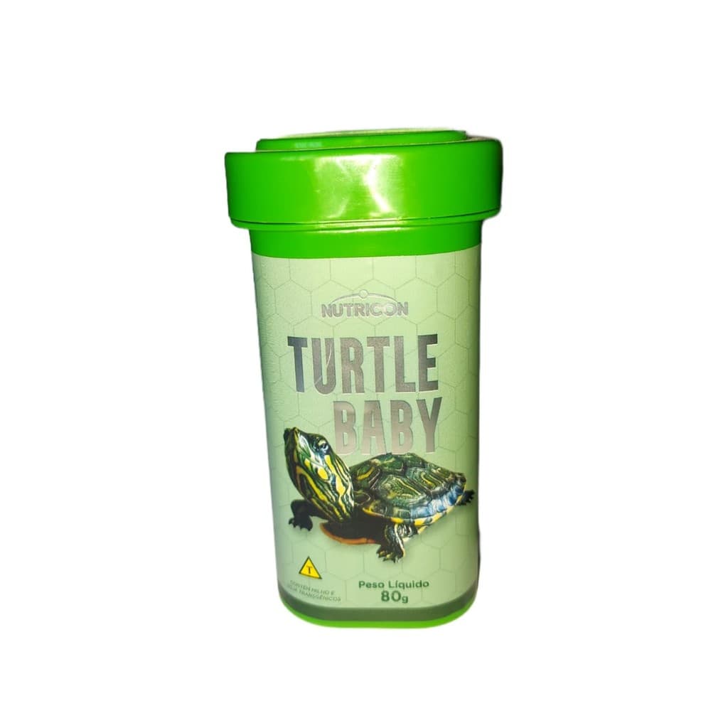 Ração Turtle Baby 80g Nutricon Para Tartarugas