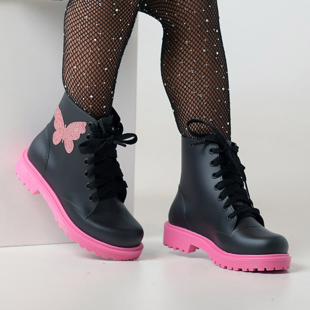 Botinha Feminina Infantil Tratorada Bota Coturno Menina Inverno 25 ao 32