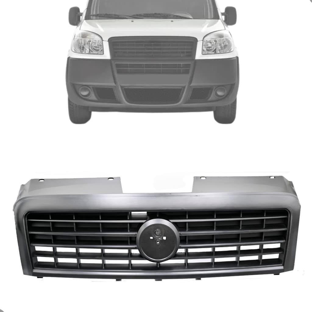 Grade Frontal Radiador Doblo 2010 2011 2012 2013 2014 2015 2016 2017 Preta