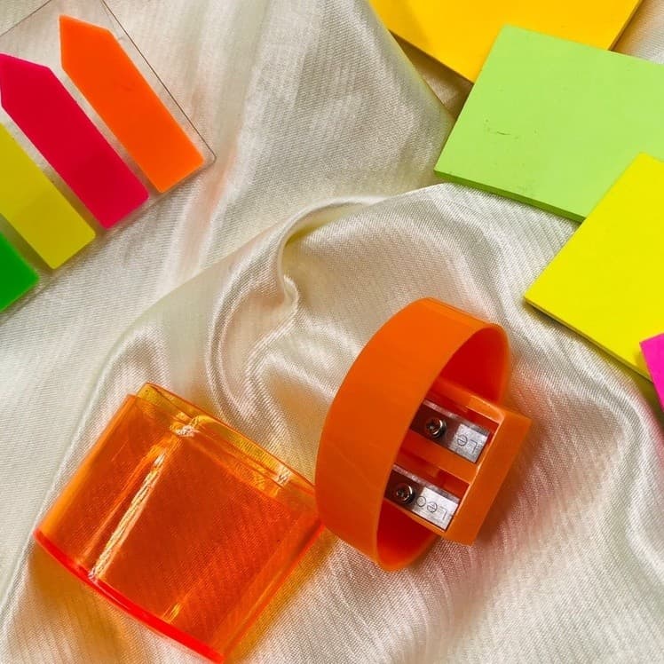 KIT 2 Apontador Apontadores Oval com Depósito Duplo Leo & Leo Multicolorido universal