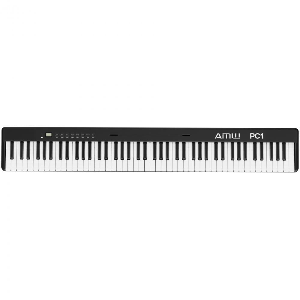 AMW PC1 Black Piano Digital Dobrável 128 Timbres + Acessórios