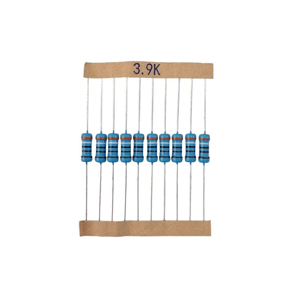 Kit 10 Resistor Precisão 3,9K 3K9 1W 1%