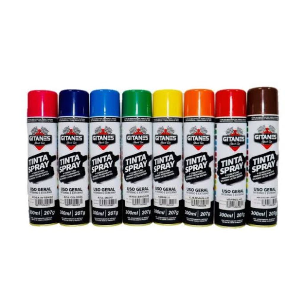Tinta Spray Gitanes 300ml - Cores Diversas