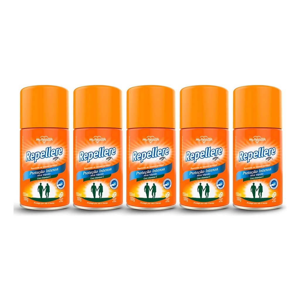 Kit 5 Spray Repellere Repelente De Insetos Pernilongo 150ml