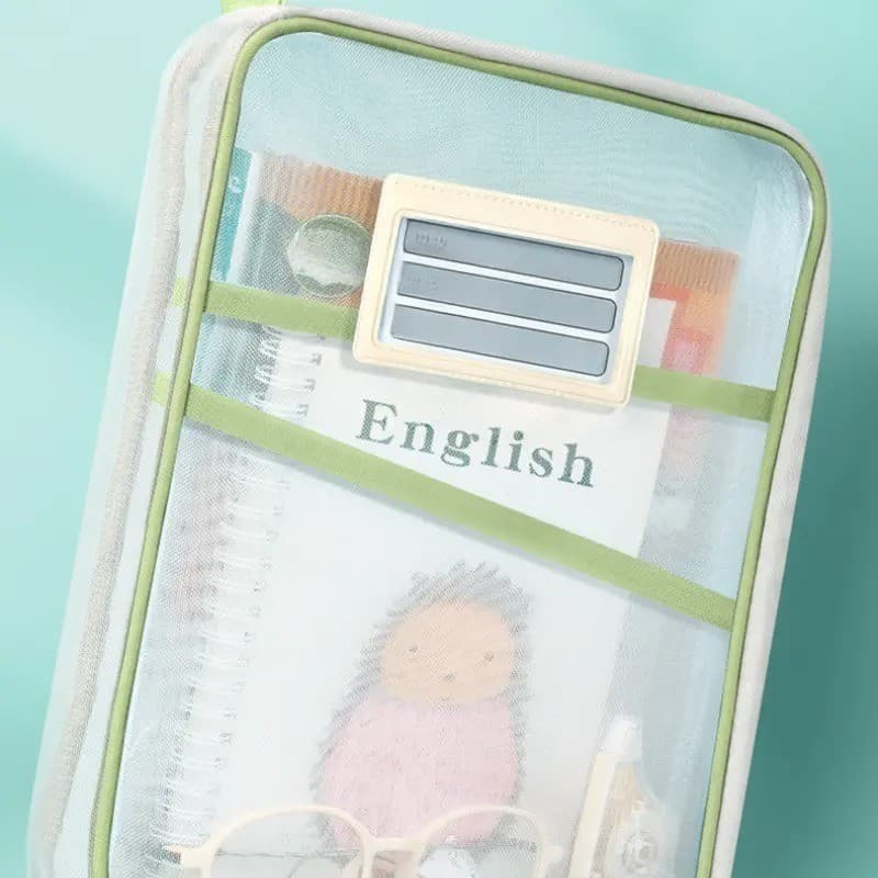 Pasta organizadora de Arquivos de Malha em Nylon Durável em Forma Saco de Armazenamento de Papel