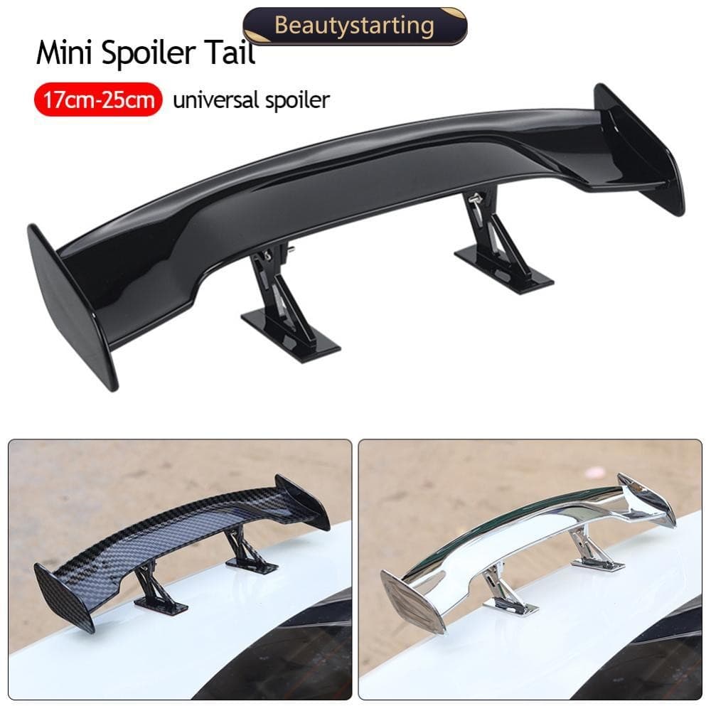 BEAUTYSTARTING Universal Carro Mini Asa De Fibra De Carbono Modelo Auto Spoiler Decoração Acessórios Para Carros P7T3